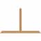 Ekena Millwork Portland Timber Gable Bracket, Western Red Cedar, 60"W x 38"H x 1 1/2"D x 3 1/2"F, 15/12 Pitch GBW060X38X0204POR00SWR - alternate 1